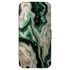 Casimoda Samsung Galaxy A57 flipcase - Green waves