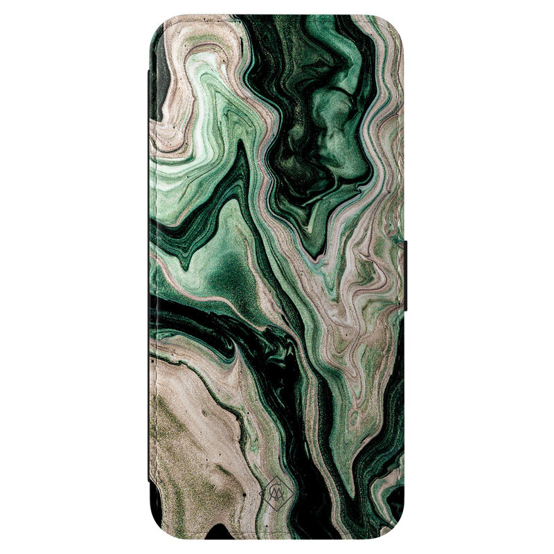 Casimoda Samsung Galaxy A57 flipcase - Green waves