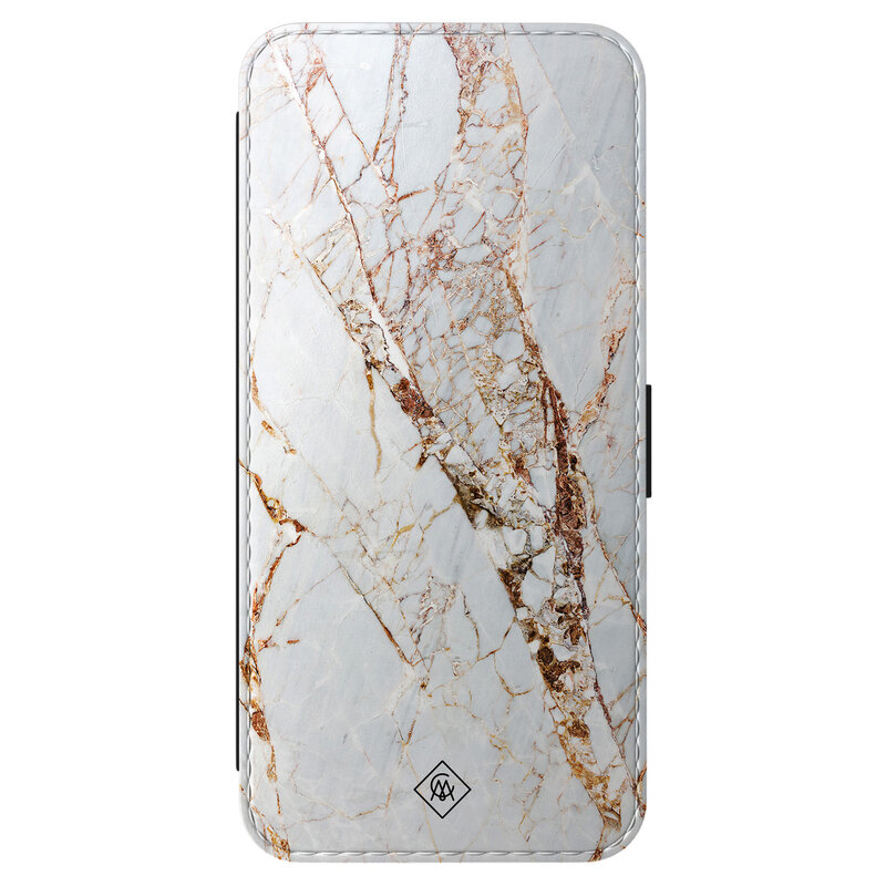 Casimoda Samsung Galaxy A57 flipcase - Marmer goud