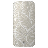 Casimoda Samsung Galaxy A57 flipcase - Palm leaves beige