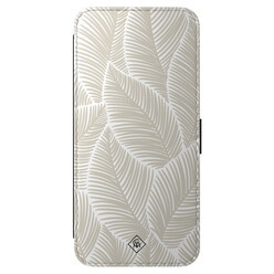 Casimoda Samsung Galaxy A57 flipcase - Palm leaves beige