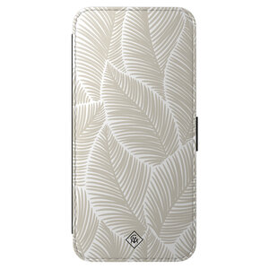 Casimoda Samsung Galaxy A57 flipcase - Palm leaves beige