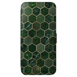 Casimoda Samsung Galaxy A57 flipcase - Green cubes
