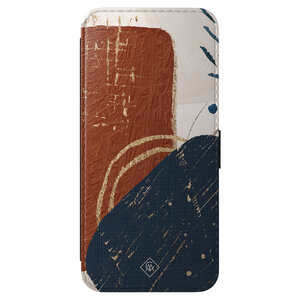 Casimoda Samsung Galaxy A57 flipcase - Abstract terracotta