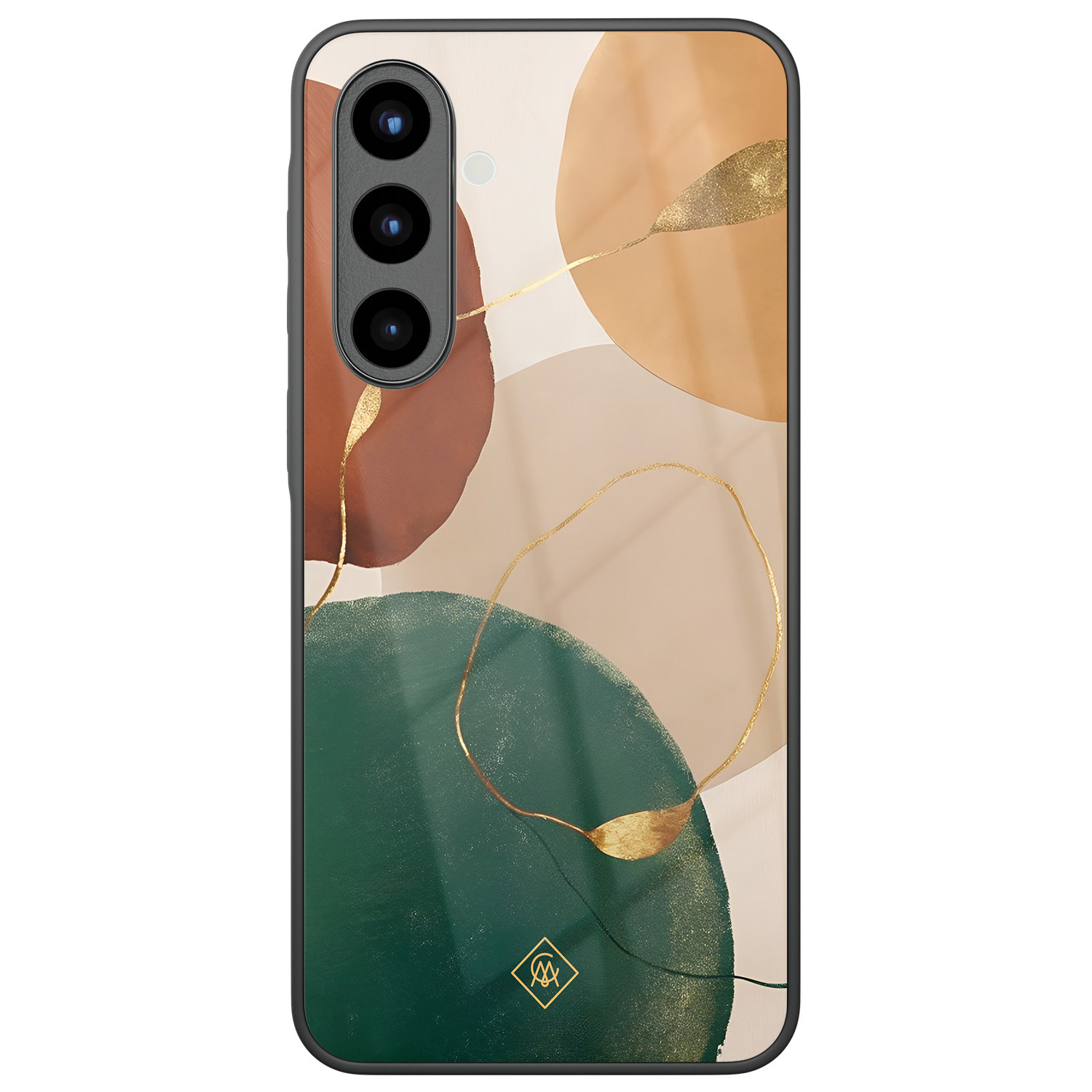 Samsung Galaxy A57 glazen hardcase Earthy luxe