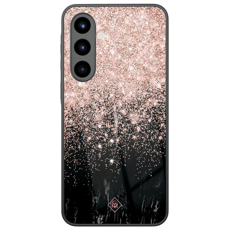 Casimoda Samsung Galaxy A57 glazen hardcase - Marmer twist