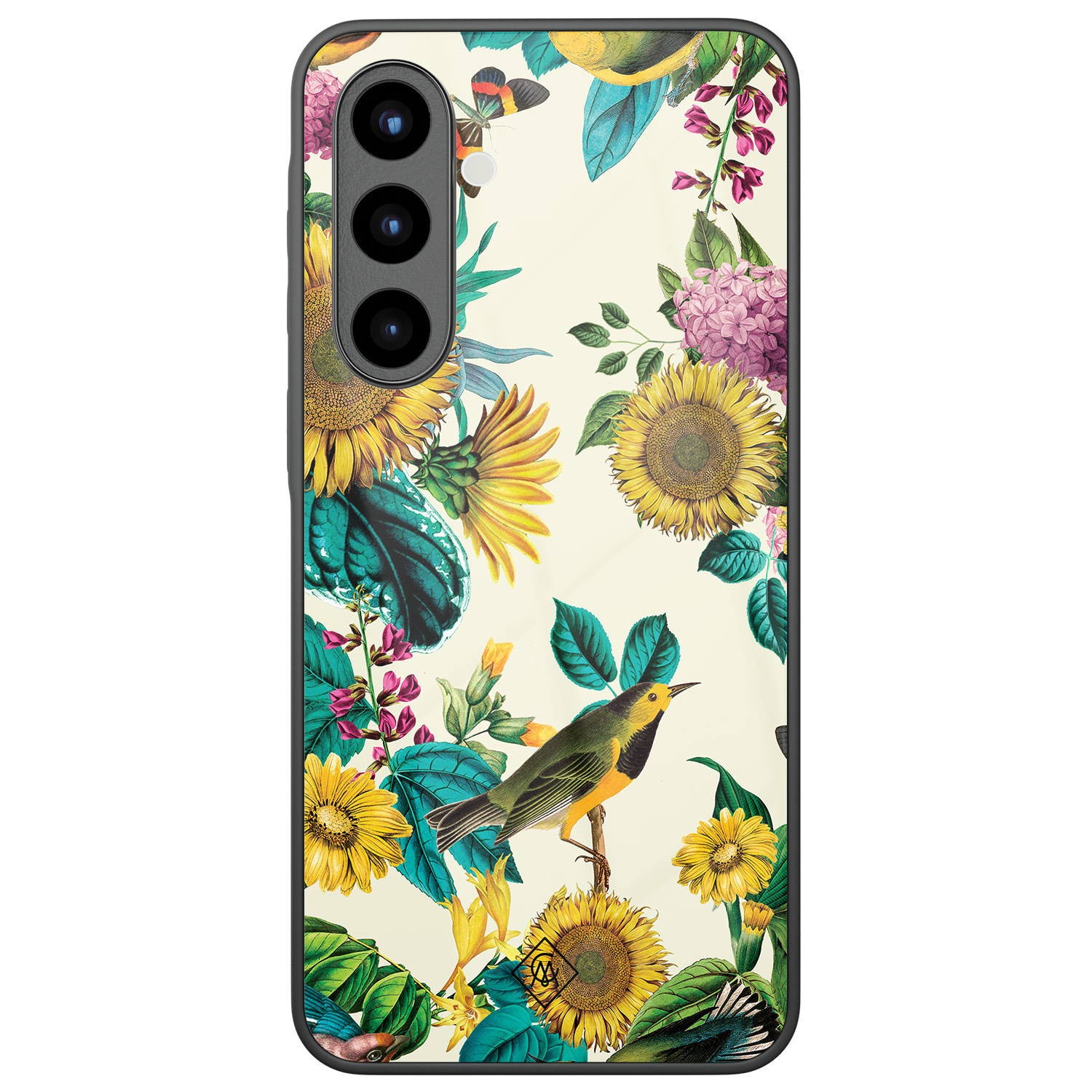 Samsung Galaxy A57 glazen hardcase Sunflowers