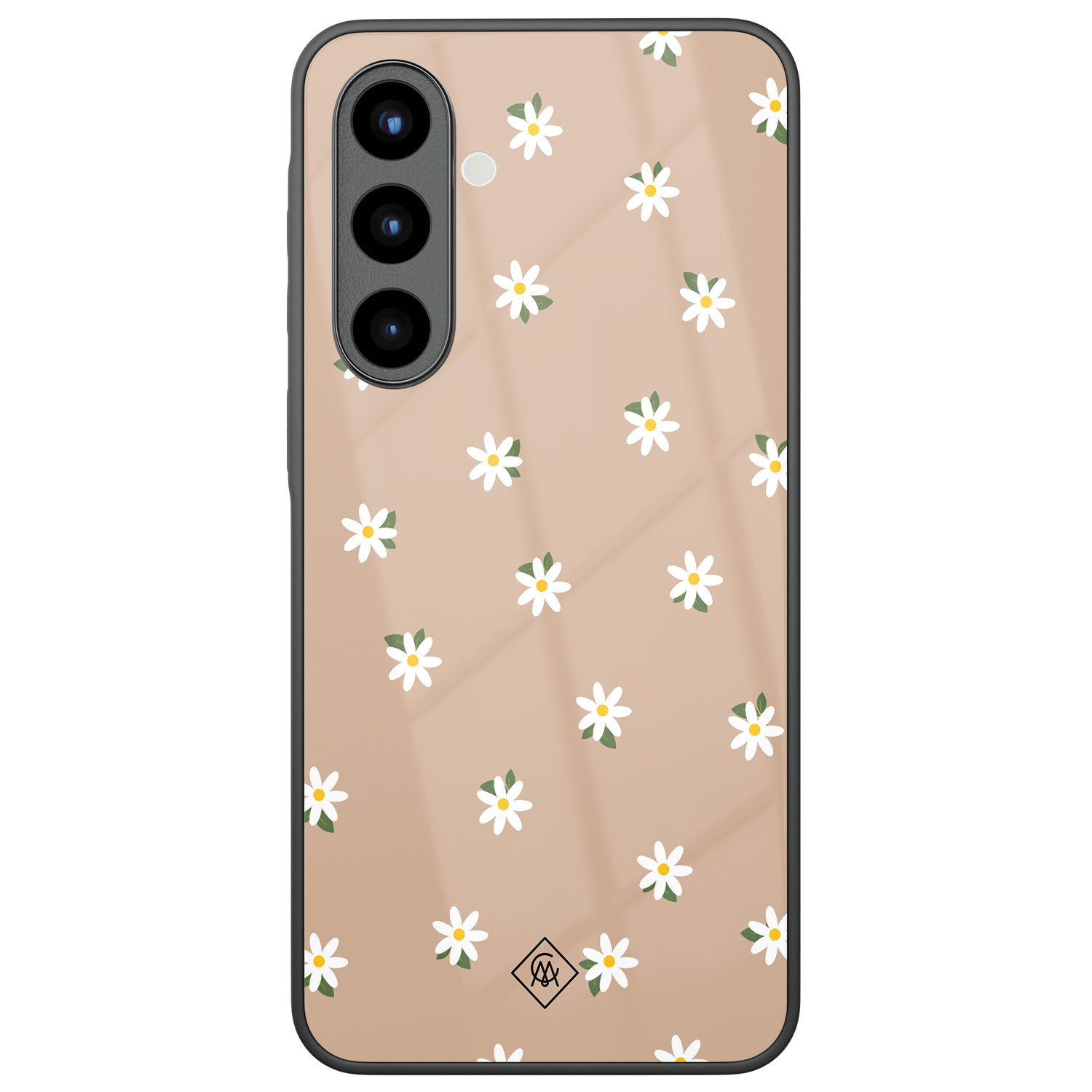 Samsung Galaxy A57 glazen hardcase Sweet daisies