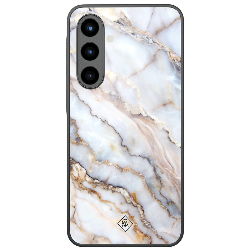 Casimoda Samsung Galaxy A57 glazen hardcase - Marble dream