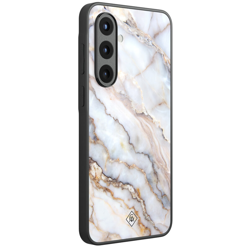 Casimoda Samsung Galaxy A57 glazen hardcase - Marble dream