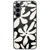 Casimoda Samsung Galaxy A57 glazen hardcase - Noir bloom