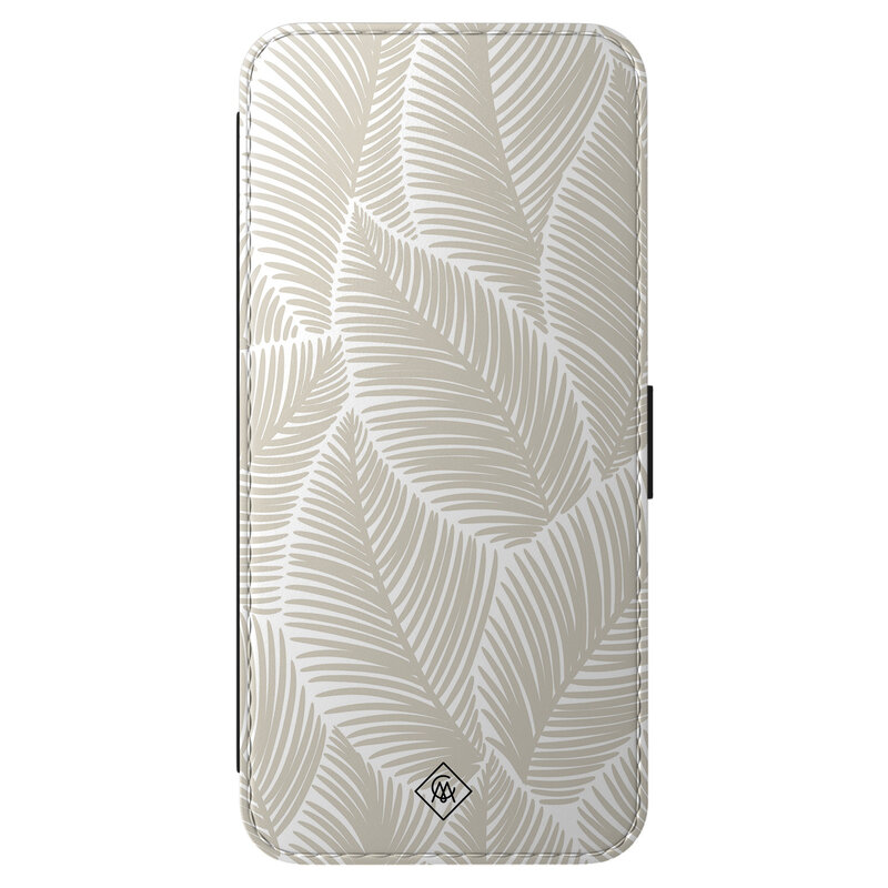 Casimoda Samsung Galaxy S25 FE flipcase - Palm leaves beige
