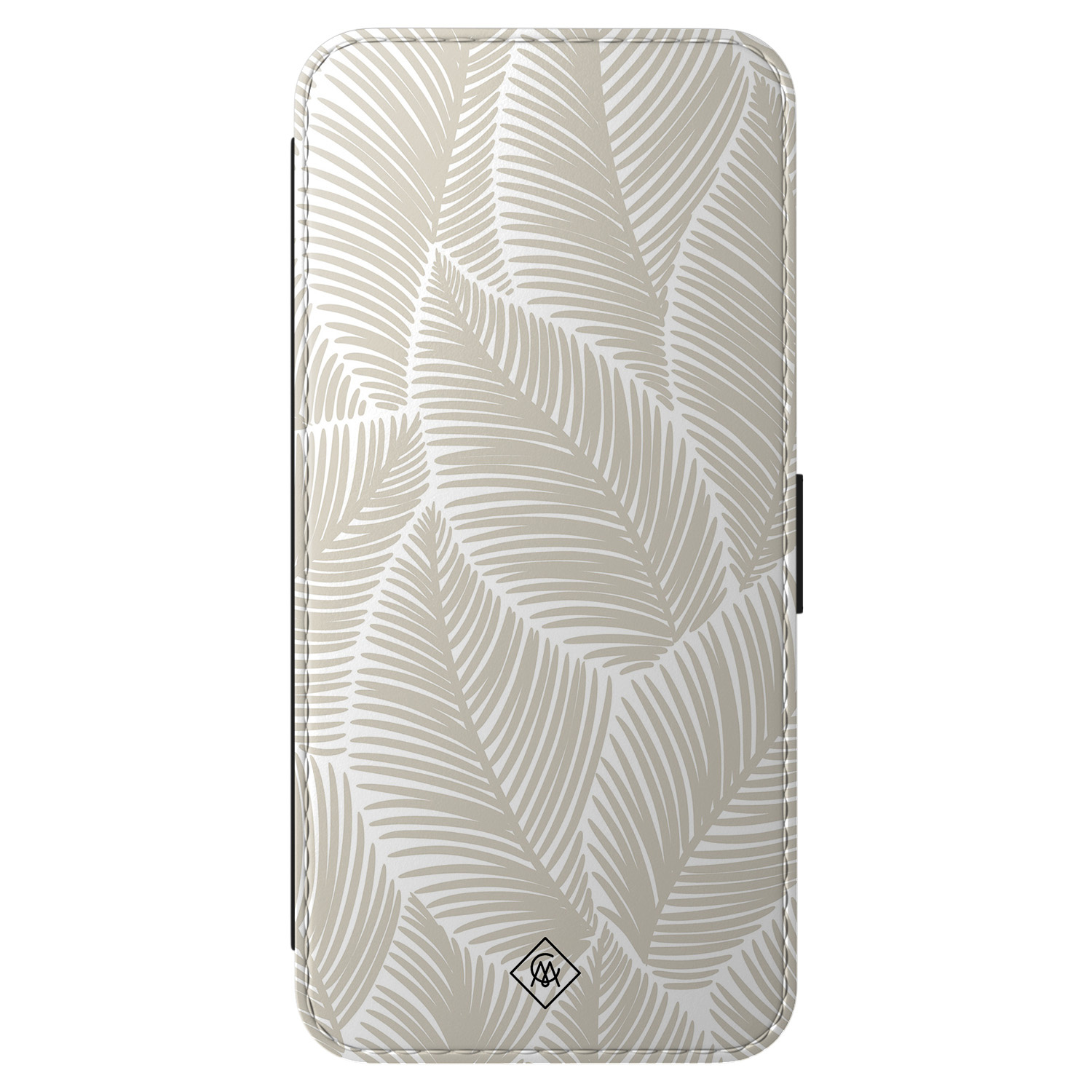 Samsung Galaxy S25 FE flipcase Palm leaves beige