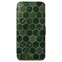 Casimoda Samsung Galaxy S25 FE flipcase - Green cubes