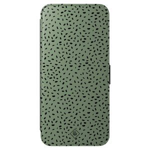 Casimoda Samsung Galaxy S25 FE flipcase - Green confetti