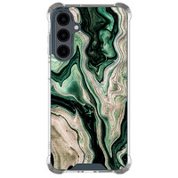 Casimoda Samsung Galaxy A17 shockproof hoesje - Green waves