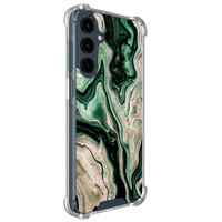 Casimoda Samsung Galaxy A17 shockproof hoesje - Green waves