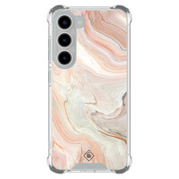 Casimoda Samsung Galaxy S23 shockproof hoesje - Marmer waves