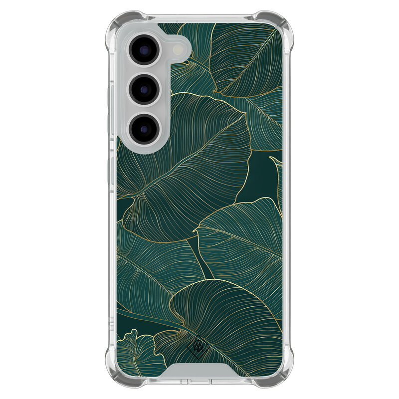 Casimoda Samsung Galaxy S23 shockproof hoesje - Monstera leaves