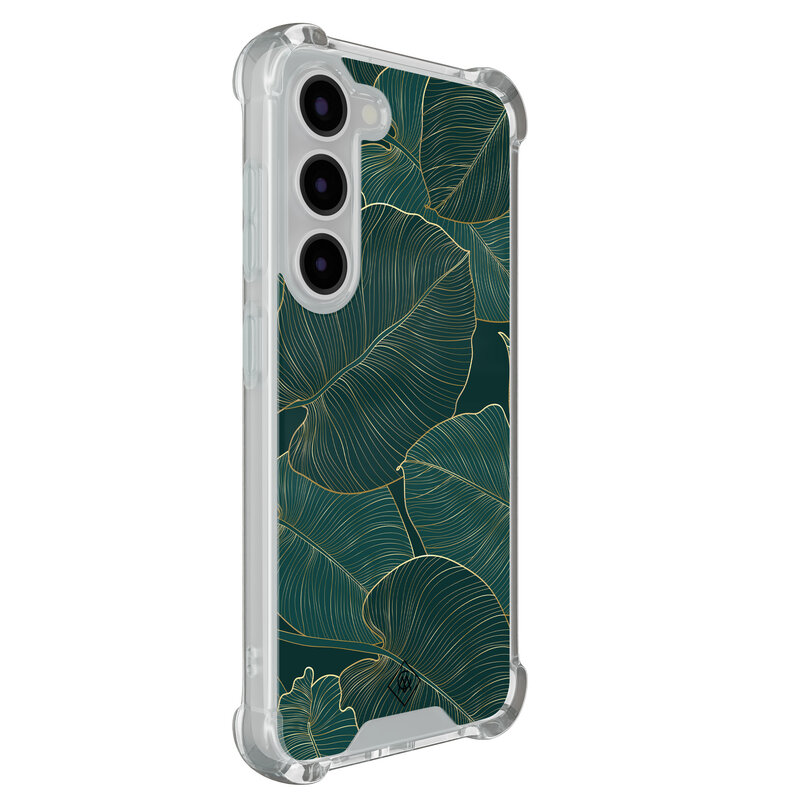 Casimoda Samsung Galaxy S23 shockproof hoesje - Monstera leaves
