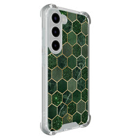 Casimoda Samsung Galaxy S23 shockproof hoesje - Kubus groen