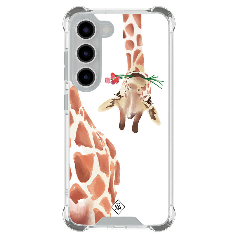 Casimoda Samsung Galaxy S23 shockproof hoesje - Giraffe