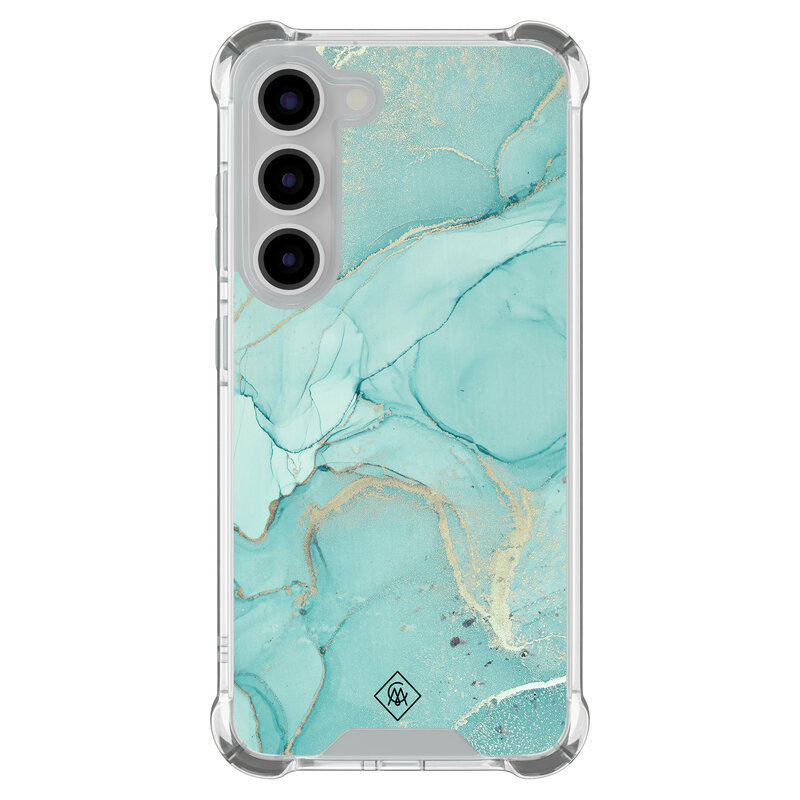 Casimoda Samsung Galaxy S23 shockproof hoesje - Touch of mint