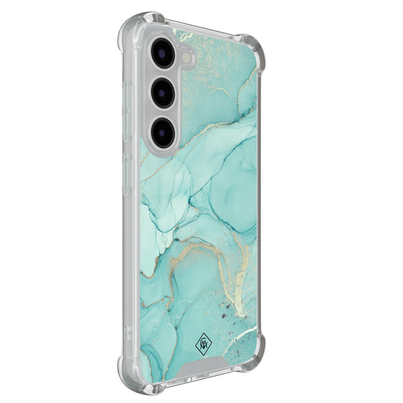 Casimoda Samsung Galaxy S23 shockproof hoesje - Touch of mint