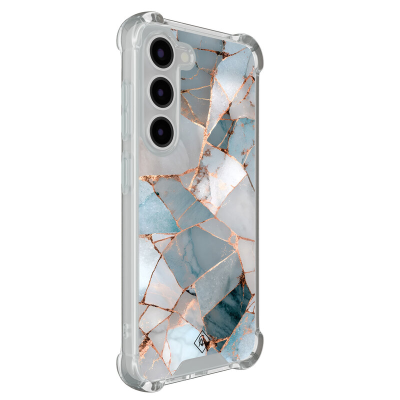 Casimoda Samsung Galaxy S23 shockproof hoesje - Azure Geo