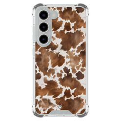 Casimoda Samsung Galaxy S23 shockproof hoesje - Koeienprint