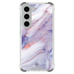 Casimoda Samsung Galaxy S23 shockproof hoesje - Marmer paars