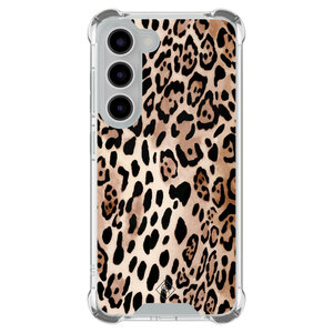 Casimoda Samsung Galaxy S23 shockproof hoesje - Golden wildcat