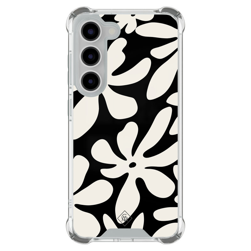 Casimoda Samsung Galaxy S23 shockproof hoesje - Noir bloom