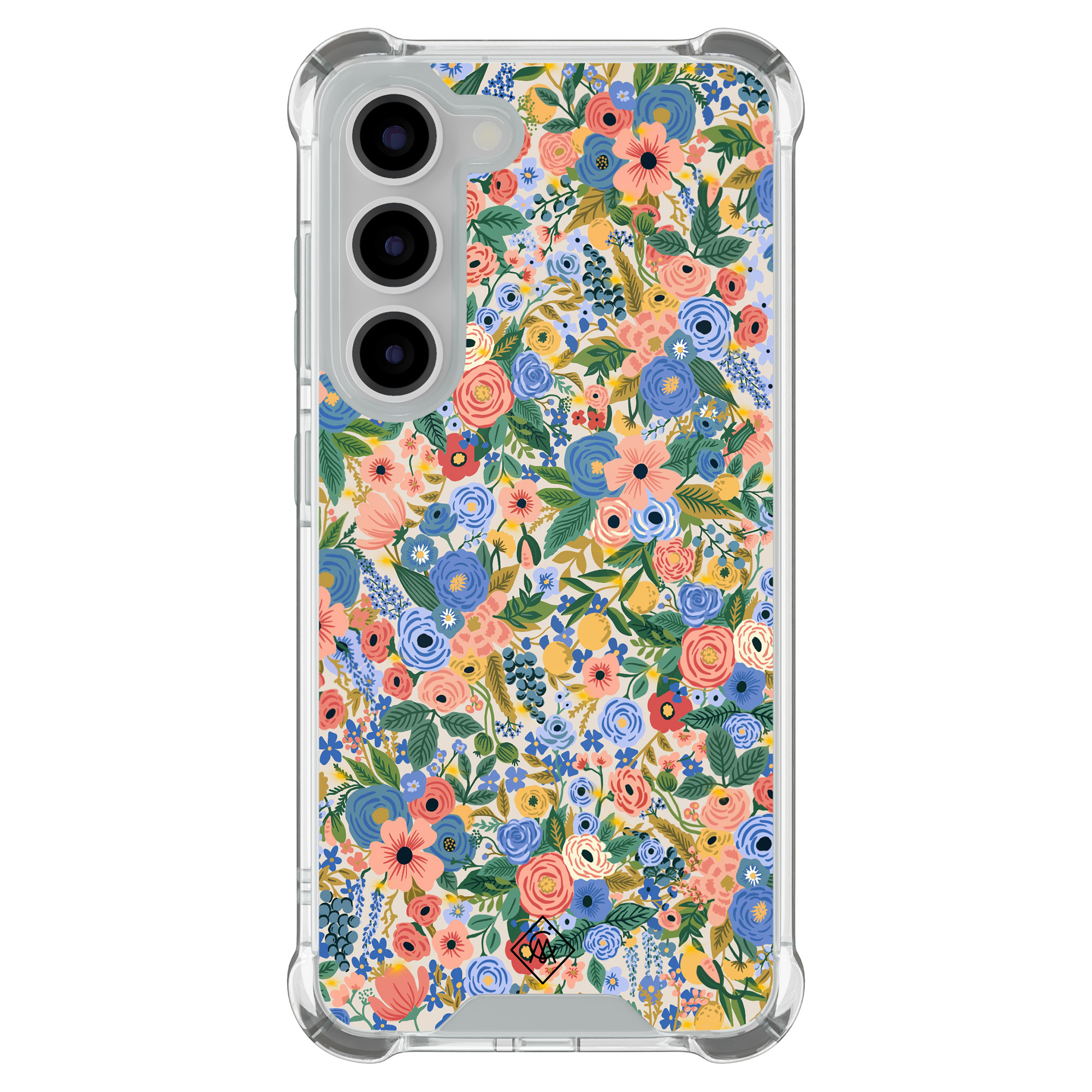 Samsung Galaxy S23 shockproof hoesje Blue gardens