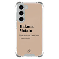 Casimoda Samsung Galaxy S23 shockproof hoesje - Hakuna matata