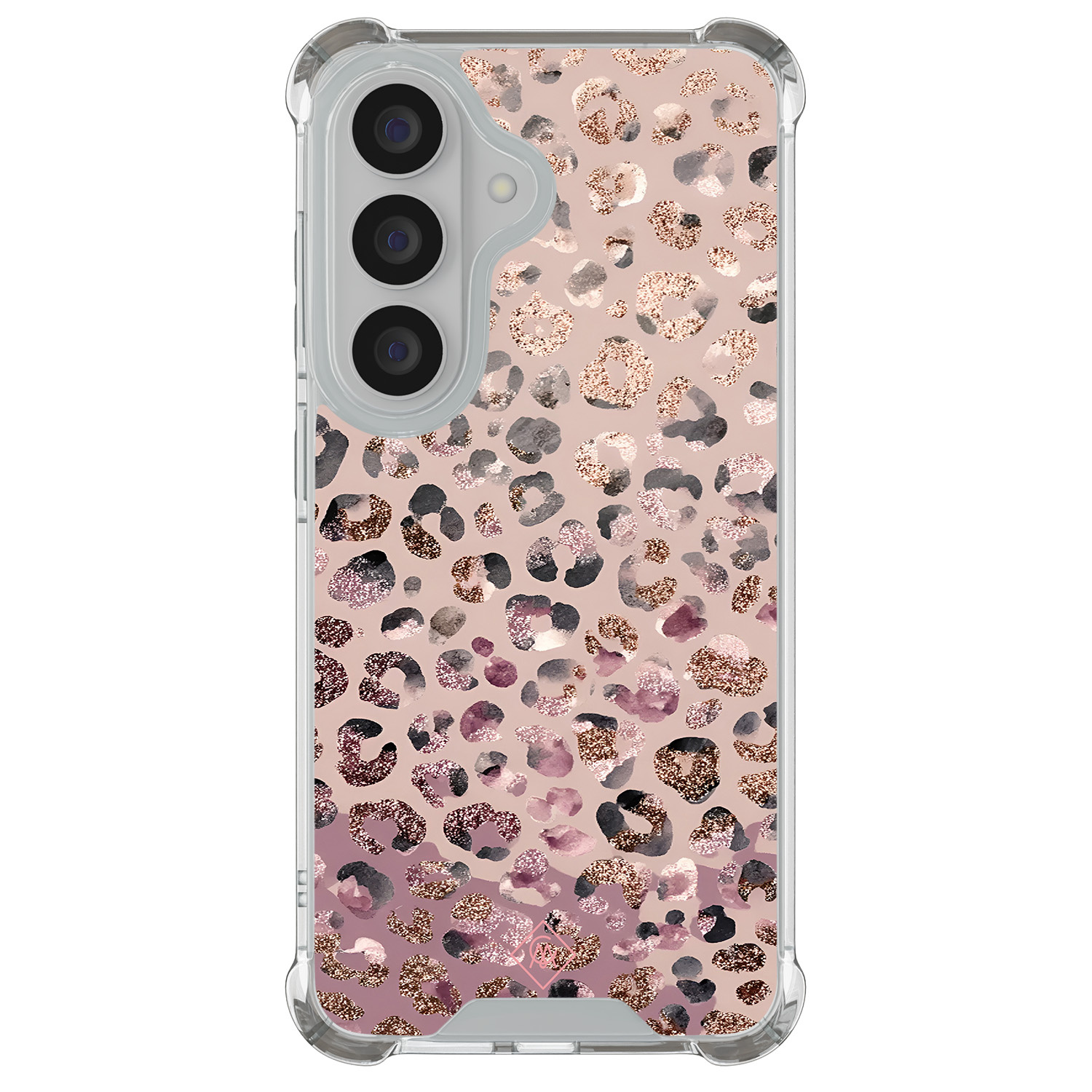 Samsung Galaxy S26 shockproof hoesje Rosé Leopard