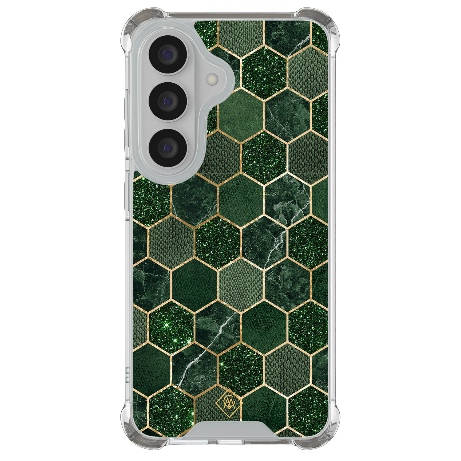 Samsung Galaxy S26 shockproof hoesje Kubus groen