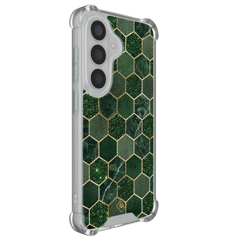 Casimoda Samsung Galaxy S26 shockproof hoesje - Kubus groen