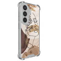 Casimoda Samsung Galaxy S26 shockproof hoesje - Abstract gezicht bruin