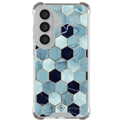 Casimoda Samsung Galaxy S26 shockproof hoesje - Blue cubes