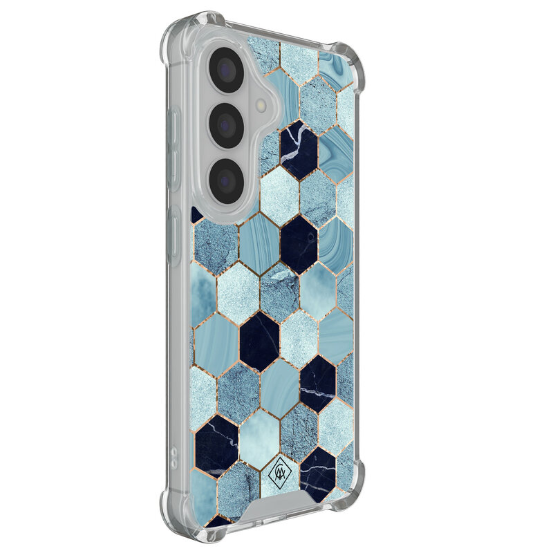 Casimoda Samsung Galaxy S26 shockproof hoesje - Blue cubes