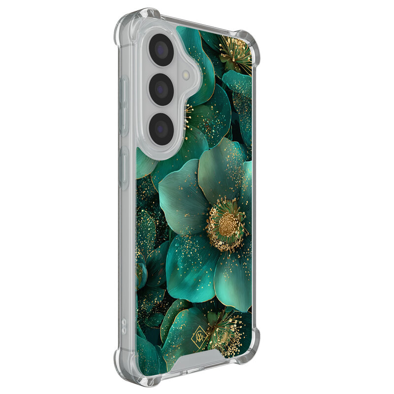 Casimoda Samsung Galaxy S26 shockproof hoesje - Emerald flowers