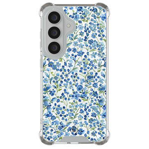 Casimoda Samsung Galaxy S26 shockproof hoesje - Vintage blue floral