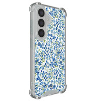 Casimoda Samsung Galaxy S26 shockproof hoesje - Vintage blue floral
