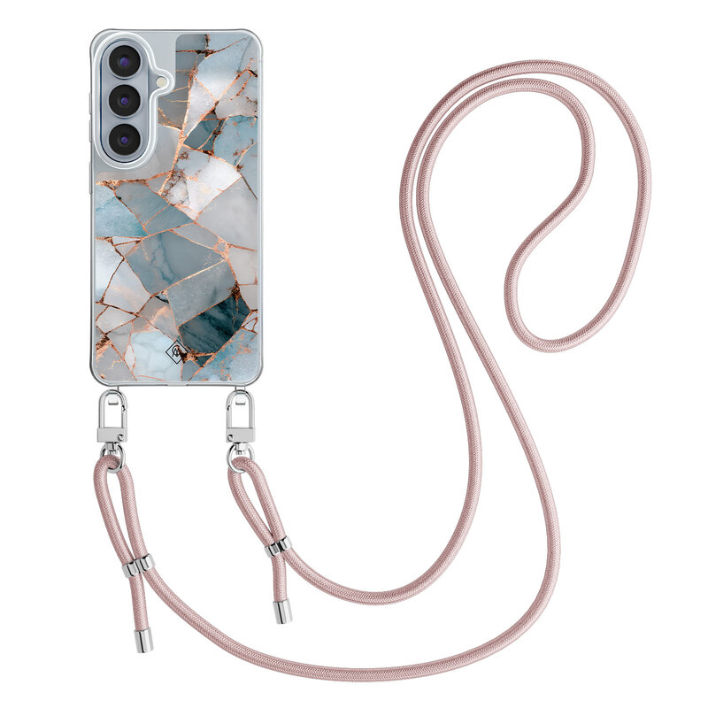 Casimoda Samsung Galaxy S26 hoesje met rosegoud koord - Azure Geo