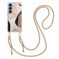 Casimoda Samsung Galaxy S26 hoesje met beige koord - Abstract dots