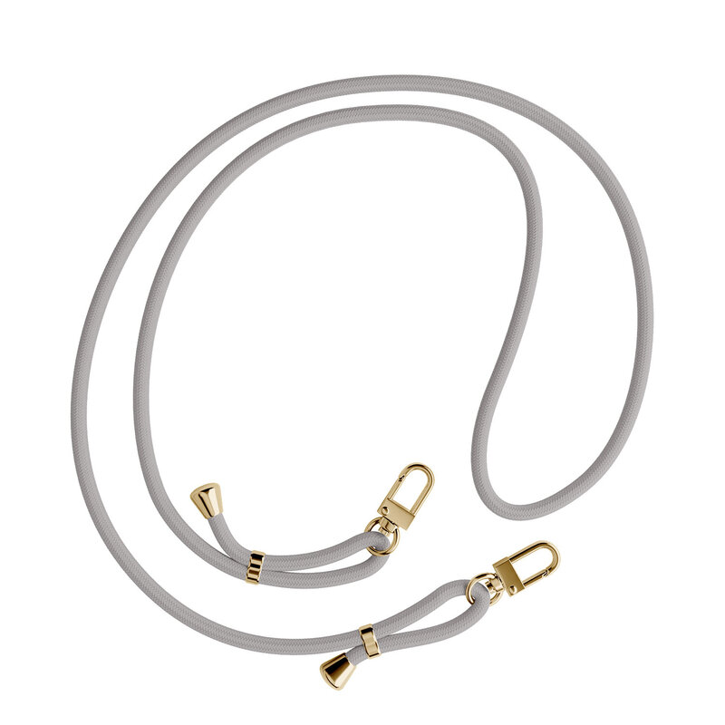 Casimoda Samsung Galaxy S26 hoesje met grijs koord - Peekaboo kat