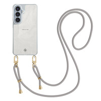 Casimoda Samsung Galaxy S26 hoesje met grijs koord - Vive la vie