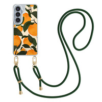 Casimoda Samsung Galaxy S26 hoesje met groen koord - Orange garden