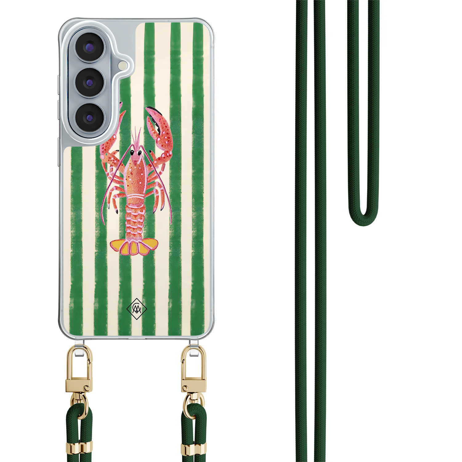 Samsung Galaxy S26 hoesje met groen koord Kreeft